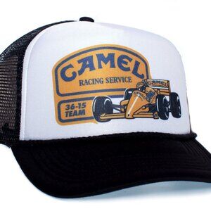 Camel Racing Service Hat Vintage/New Adult Unisex Cap Black/White